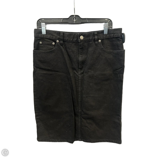 Skirt Midi By Lauren Jeans Co In Black Denim, Size: 8