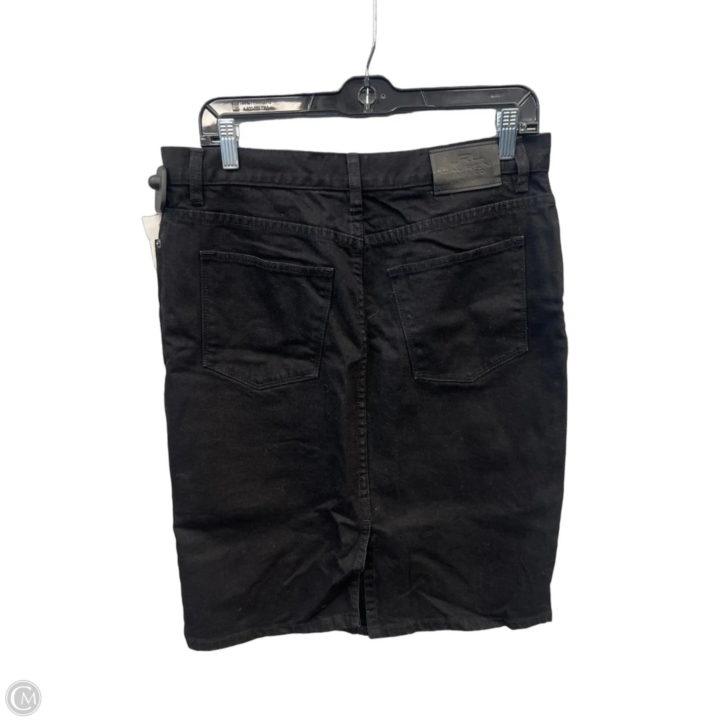 Skirt Midi By Lauren Jeans Co In Black Denim, Size: 8