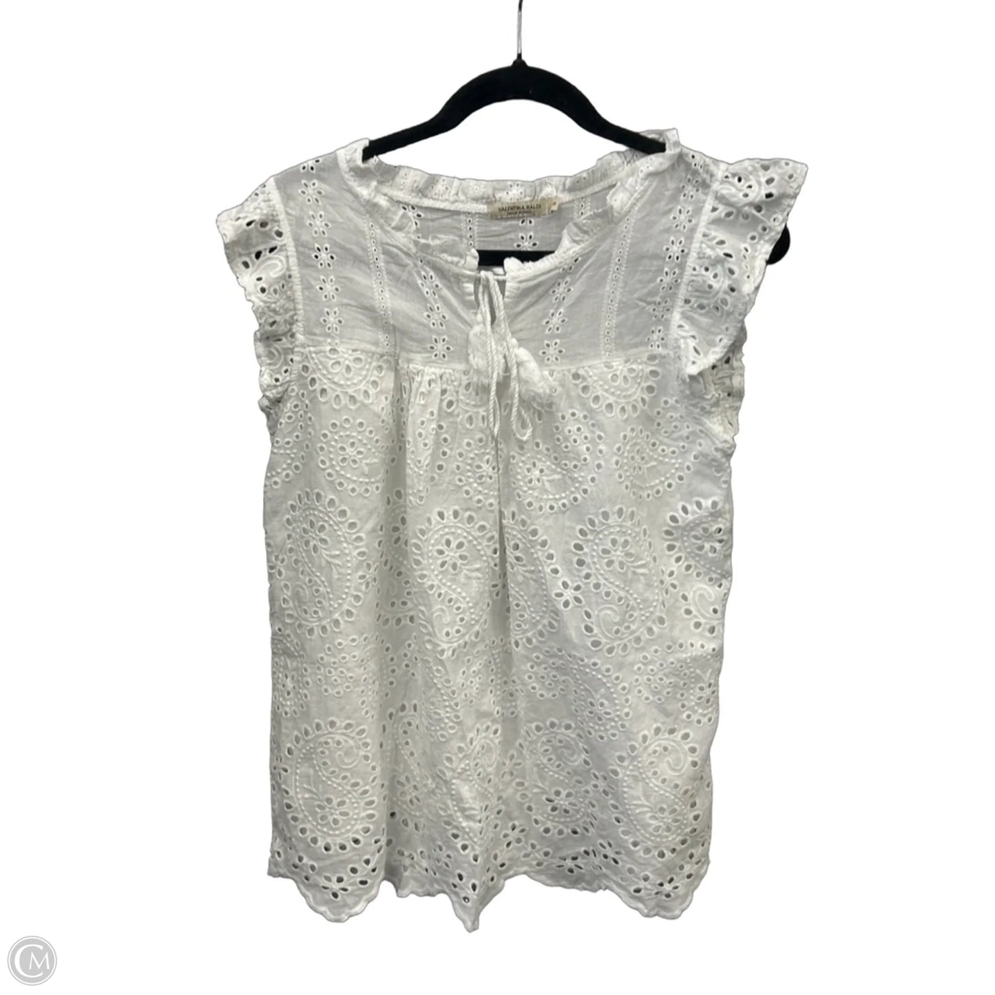 Top Sleeveless By Clothes Mentor In White, Size: S