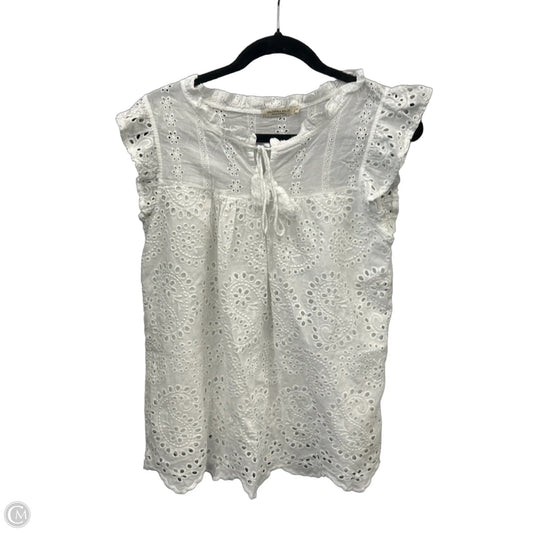 Top Sleeveless By Clothes Mentor In White, Size: S