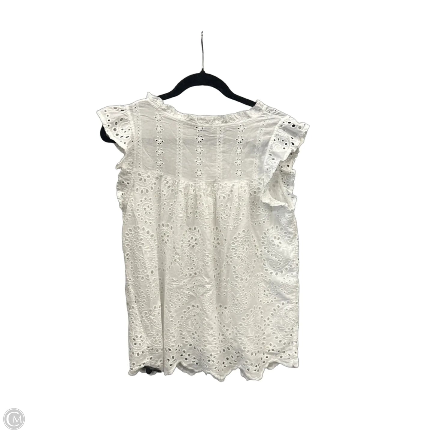 Top Sleeveless By Clothes Mentor In White, Size: S