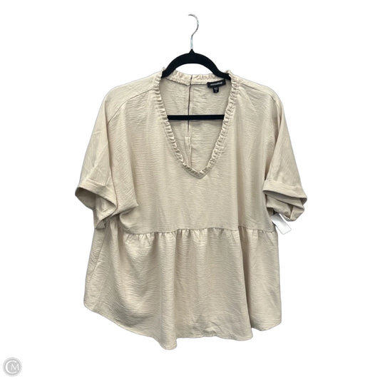 Top Short Sleeve By Mittoshop In Cream, Size: S