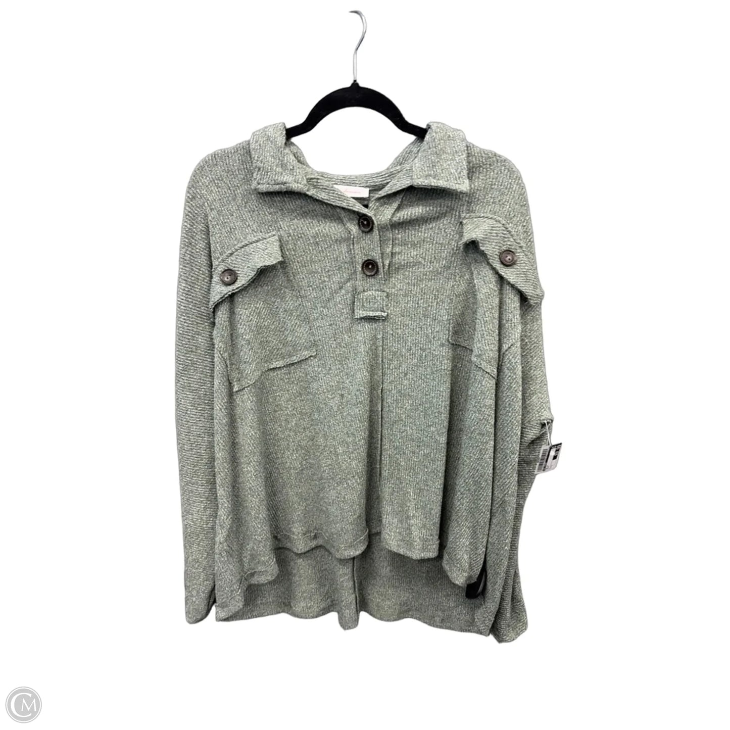 Top Long Sleeve By Ces Femme In Green, Size: S