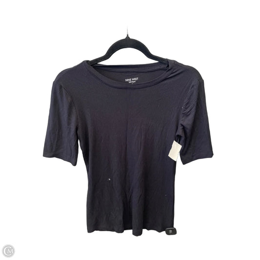 Top Short Sleeve By Nine West In Black, Size: S