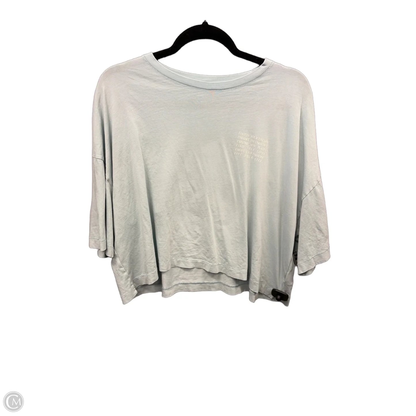 Top Short Sleeve Basic By American Eagle In Blue, Size: Xl