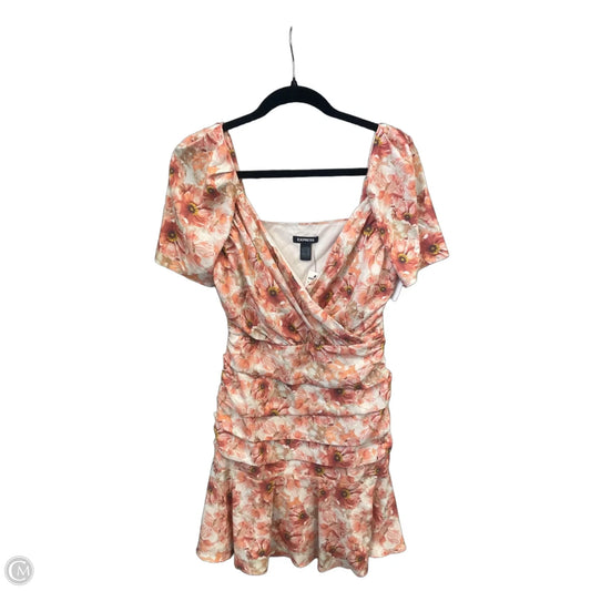 Dress Casual Short By Express In Floral Print, Size: S