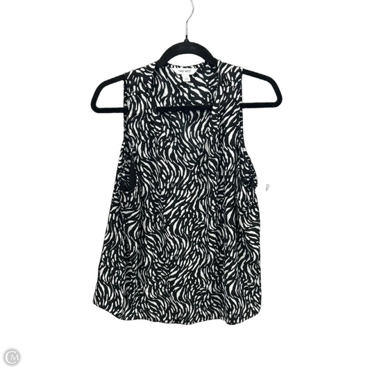 Top Sleeveless By Nine West In Black & White, Size: Xxl
