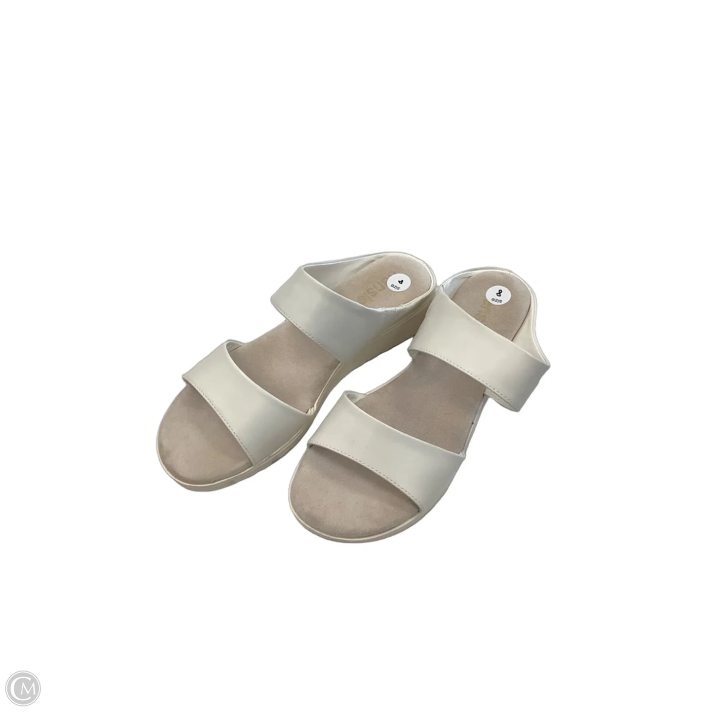 Shoes Heels Wedge By Kensie In White, Size: 8
