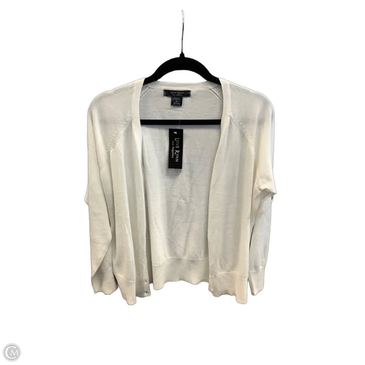 Cardigan By Clothes Mentor In White, Size: Xl