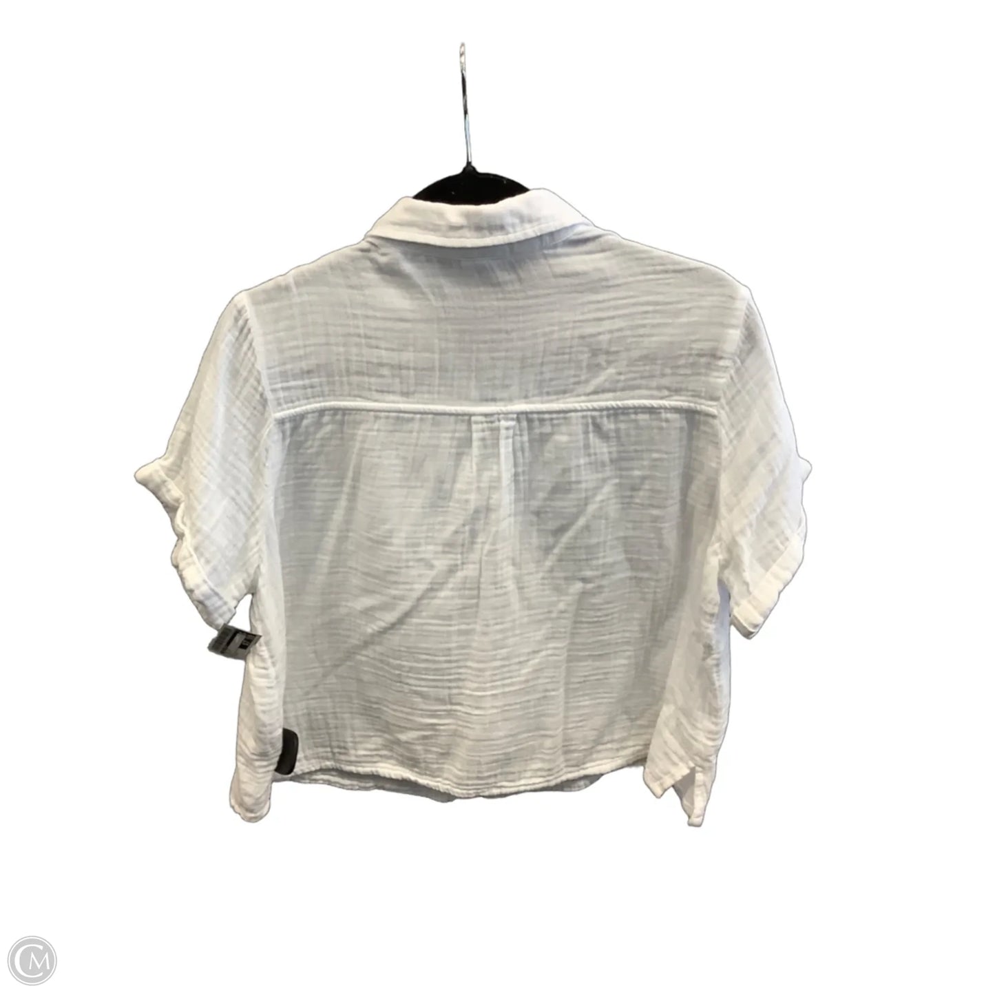 Top Short Sleeve By Old Navy In White, Size: M