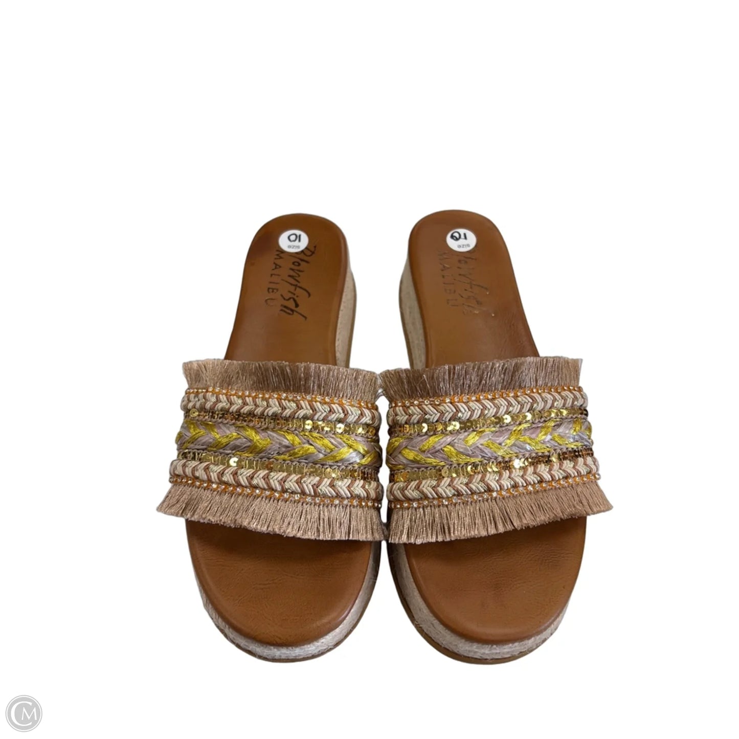 Sandals Flats By Blowfish In Brown, Size: 10