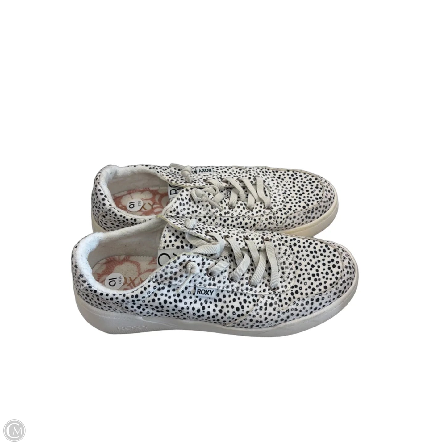 Shoes Sneakers By Roxy In Black & White, Size: 10