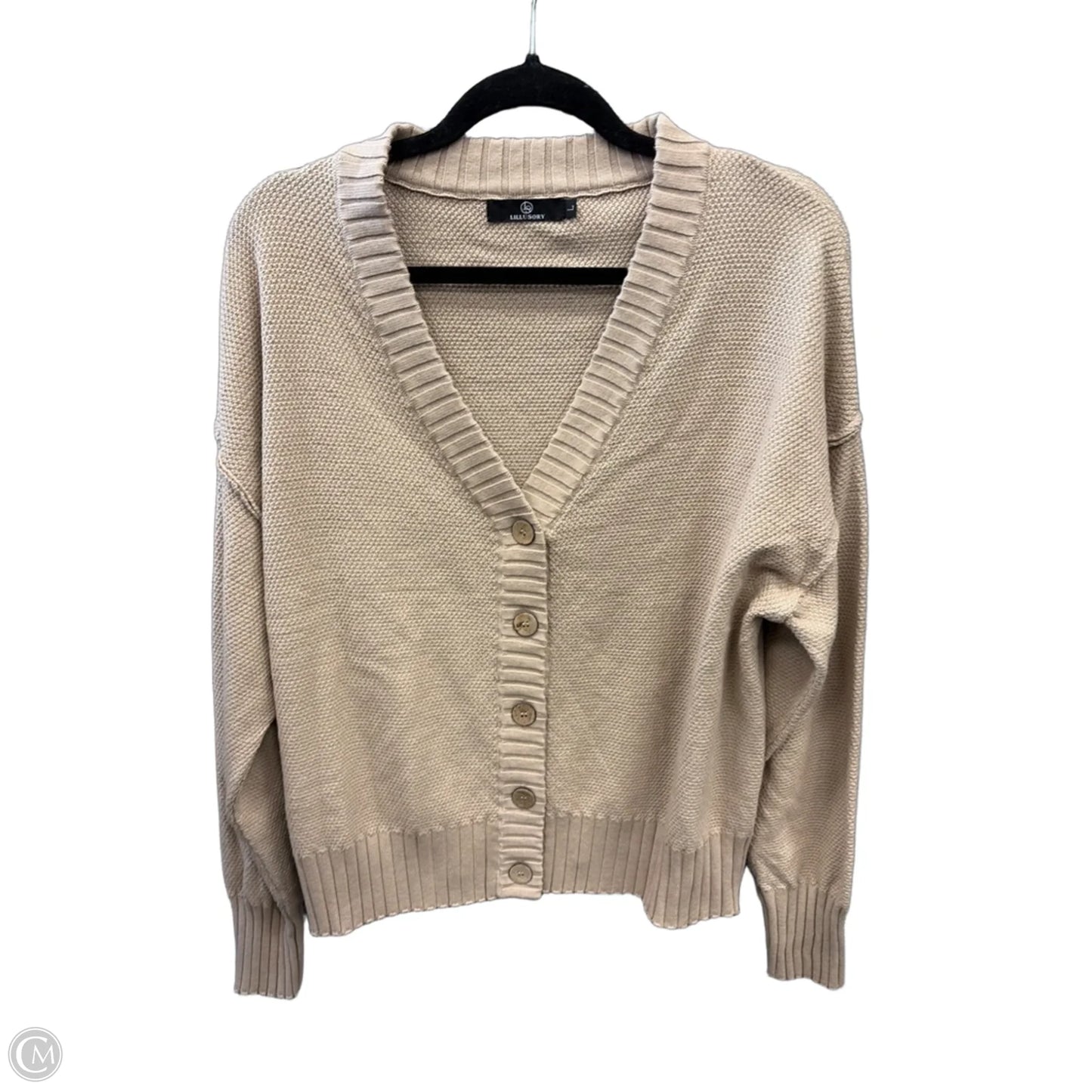 Sweater Cardigan By Lillusory In Brown, Size: L