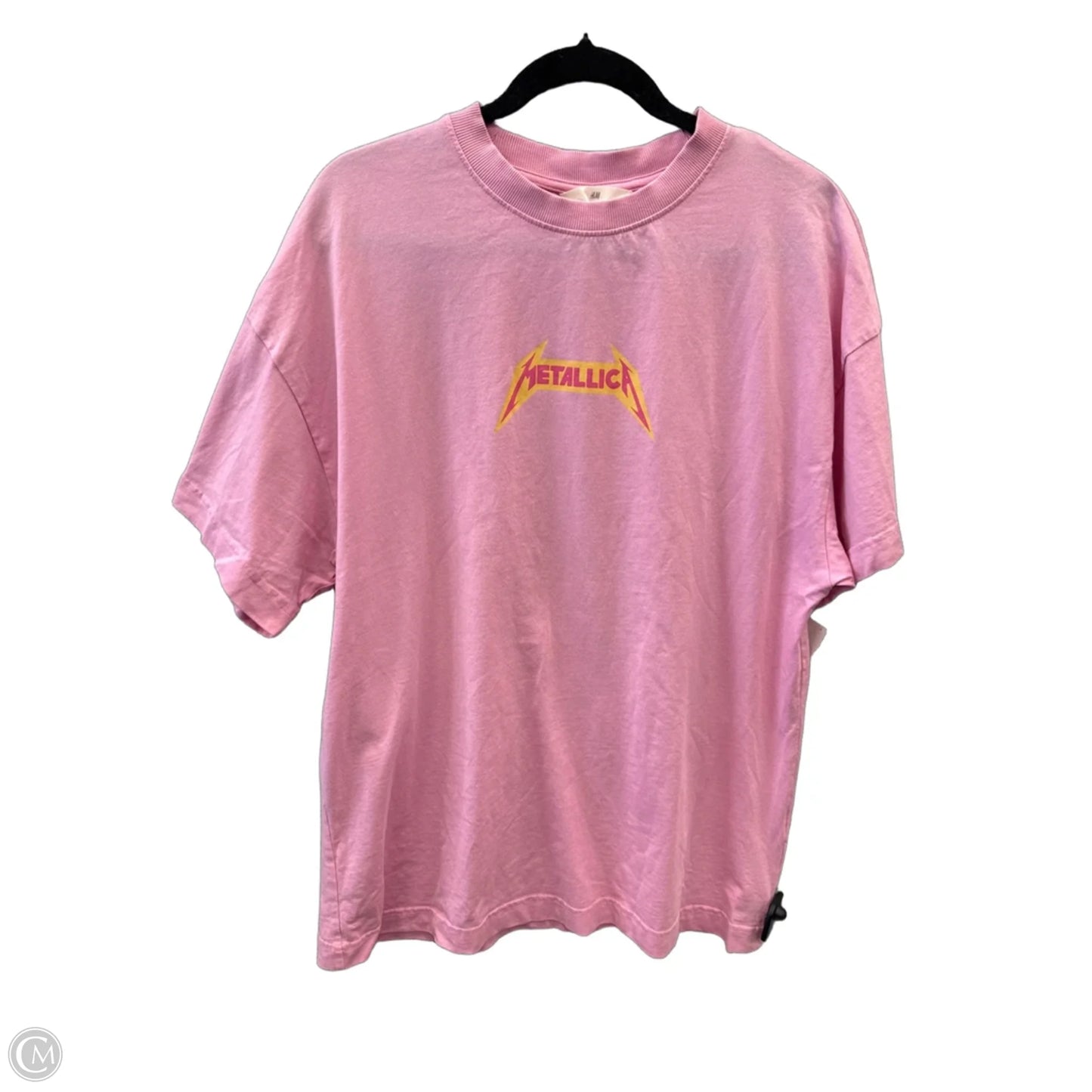 Top Short Sleeve Basic By H&m In Pink, Size: M