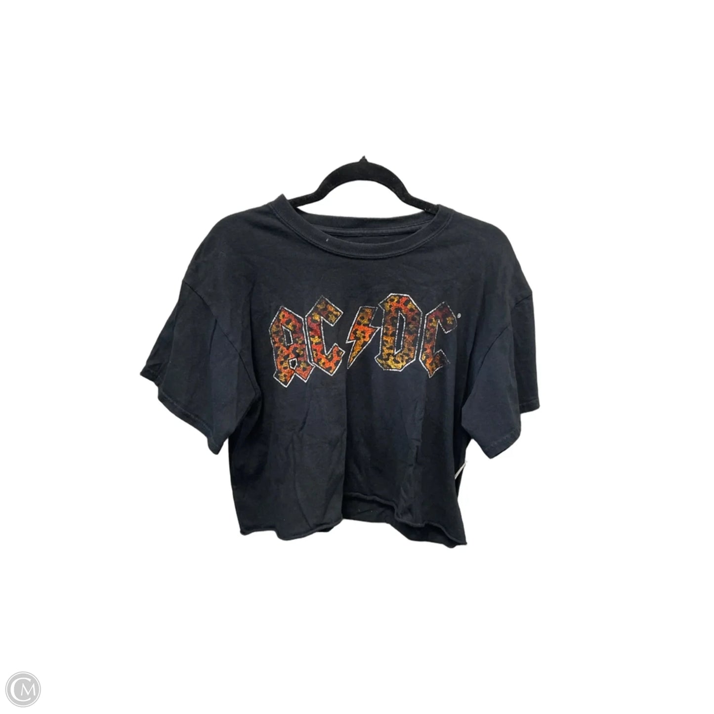Top Short Sleeve By Clothes Mentor In Black, Size: L