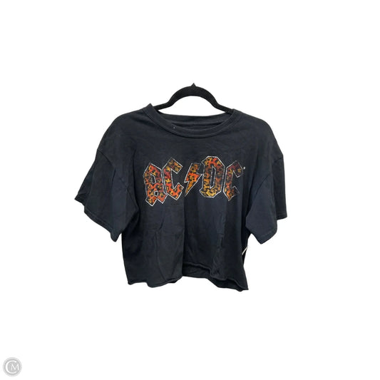 Top Short Sleeve By Clothes Mentor In Black, Size: L