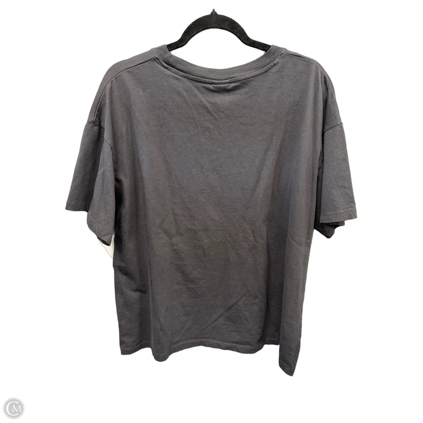 Top Short Sleeve By H&m In Grey, Size: L