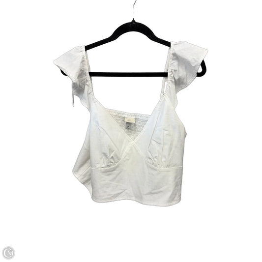 Top Sleeveless By A New Day In White, Size: Xl