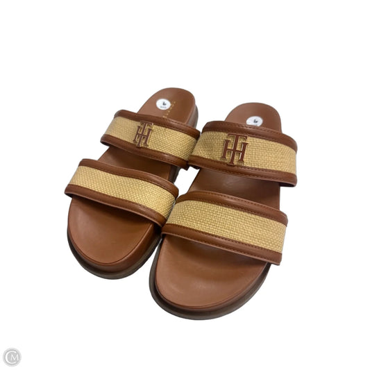 Sandals Flats By Tommy Hilfiger In Brown, Size: 9