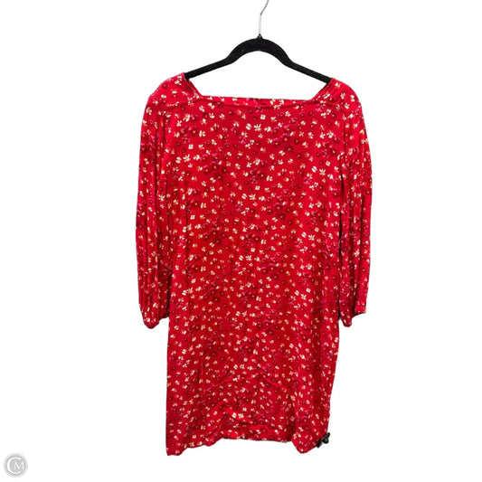 Dress Casual Midi By Gap In Red, Size: M