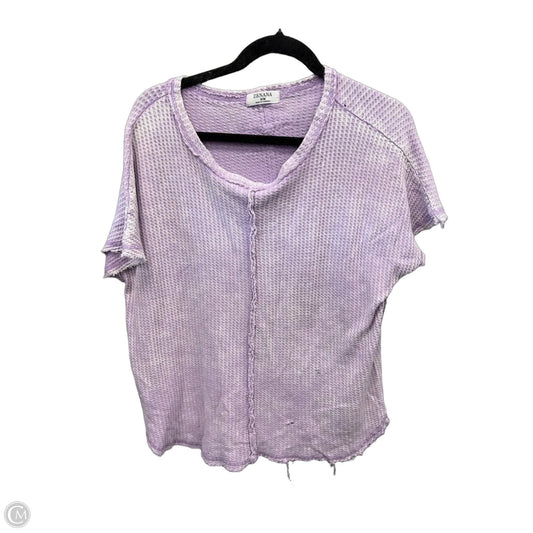 Top Short Sleeve By Zenana In Purple, Size: S