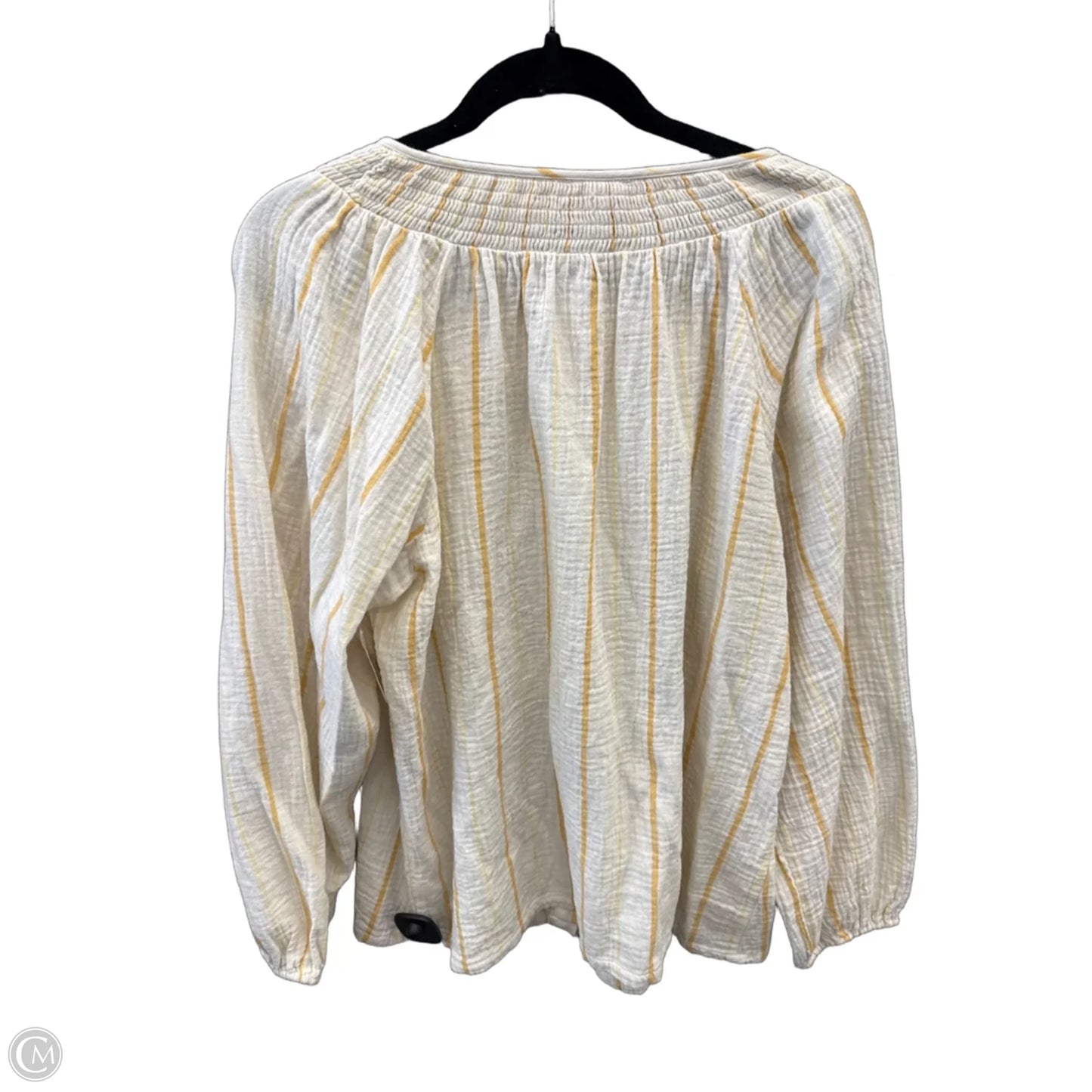 Top Long Sleeve By Ava & Viv In Striped Pattern, Size: 1x