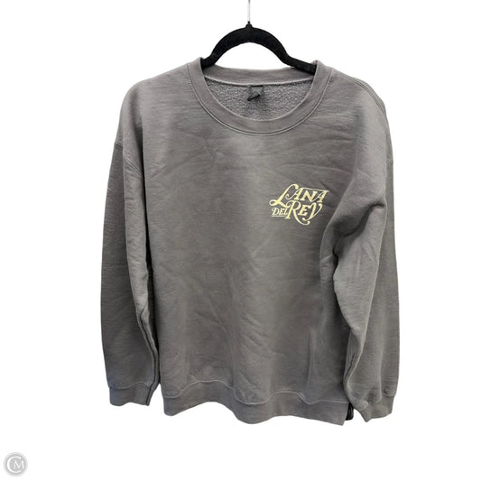 Sweatshirt Crewneck By Clothes Mentor In Grey, Size: L