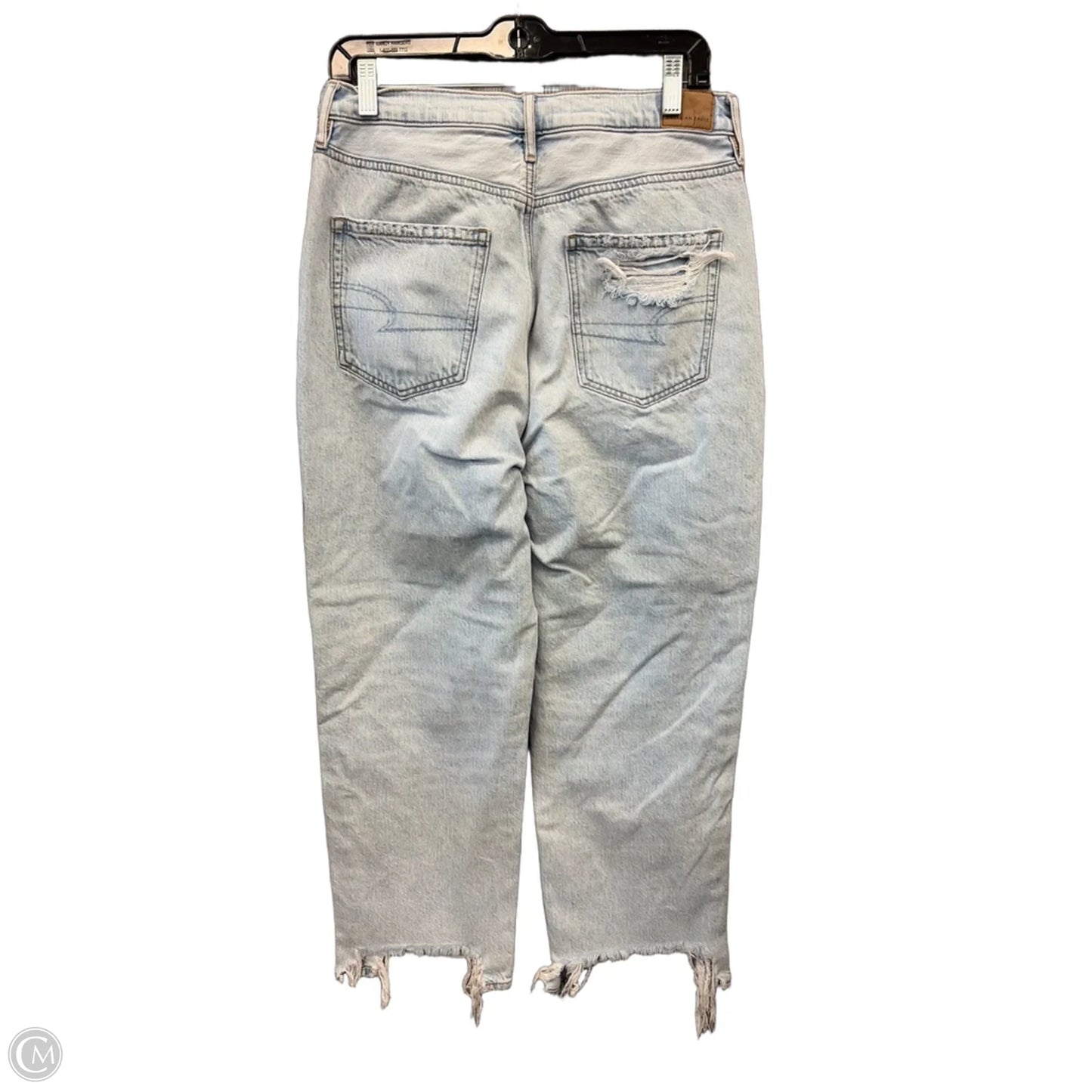 Jeans Boyfriend By American Eagle In Blue Denim, Size: 12