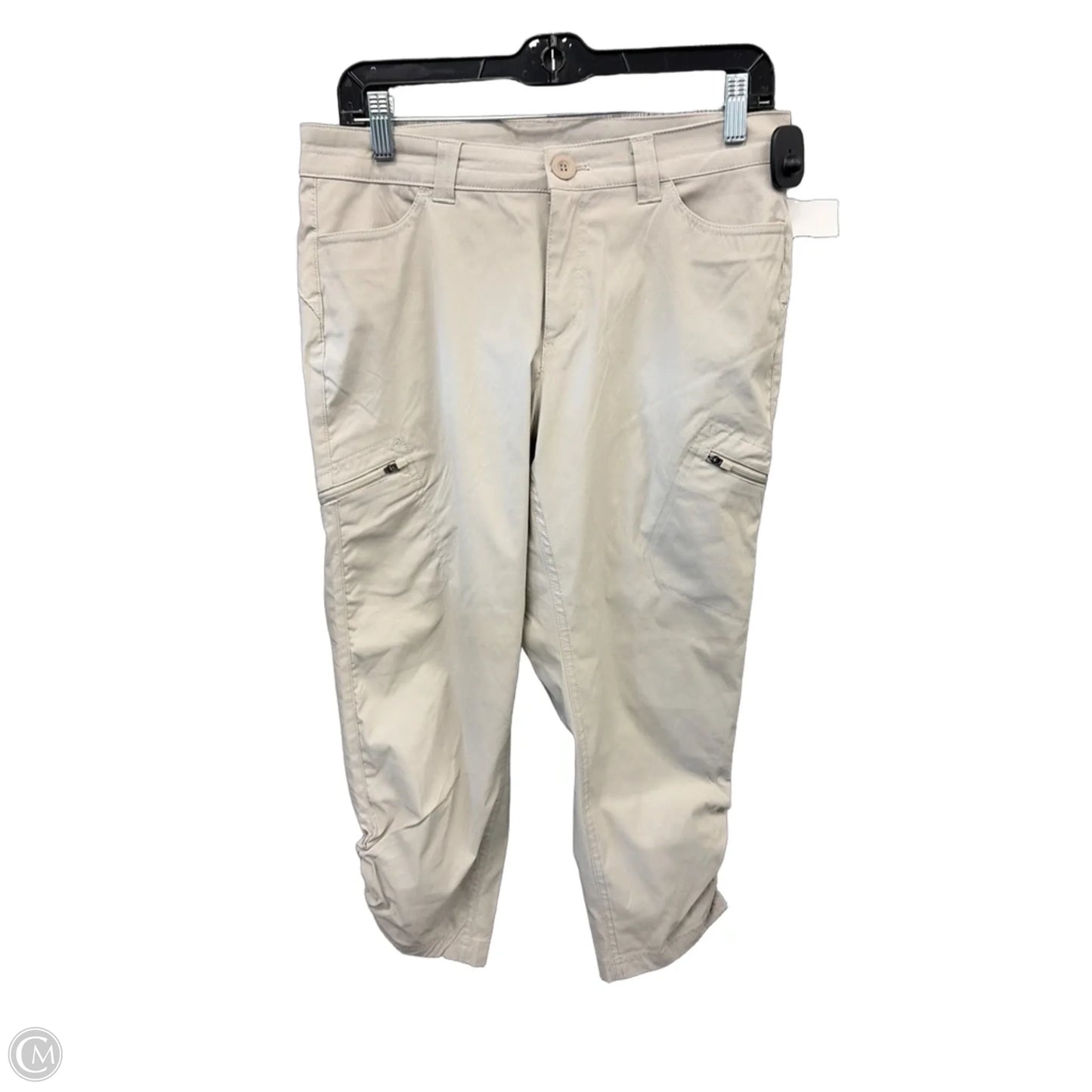 Athletic Capris By Eddie Bauer In Beige, Size: M