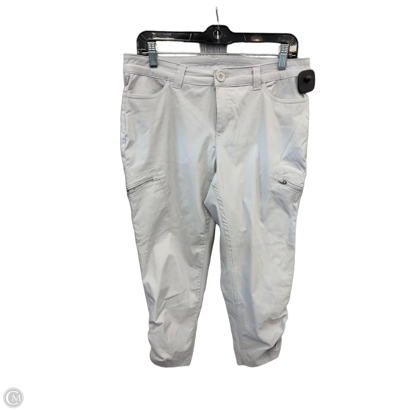 Athletic Capris By Eddie Bauer In Grey, Size: M