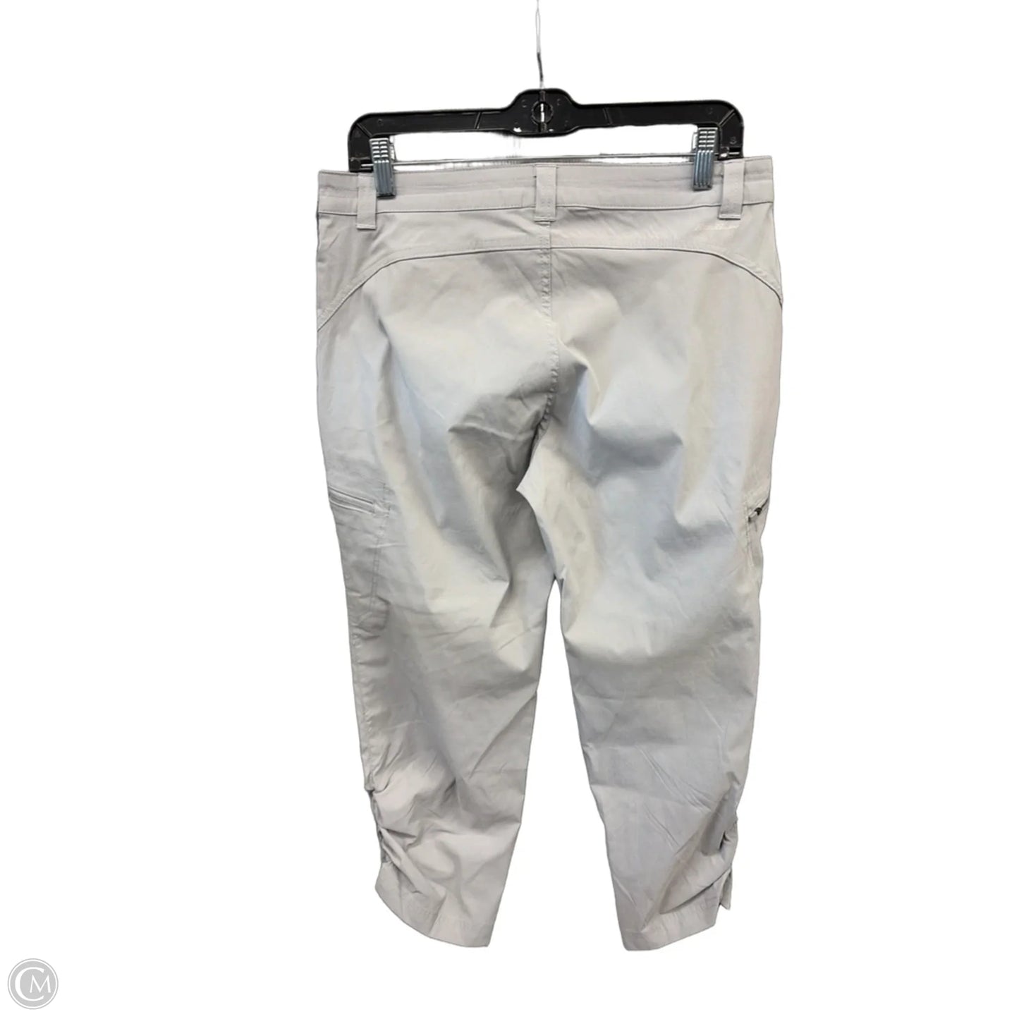 Athletic Capris By Eddie Bauer In Grey, Size: M