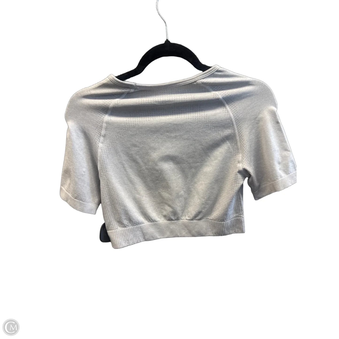 Athletic Top Short Sleeve By Cmf In Grey, Size: L