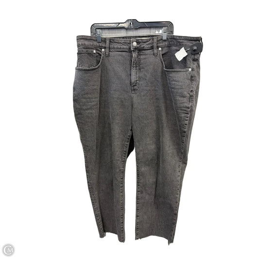 Jeans Straight By Madewell In Black Denim, Size: 20
