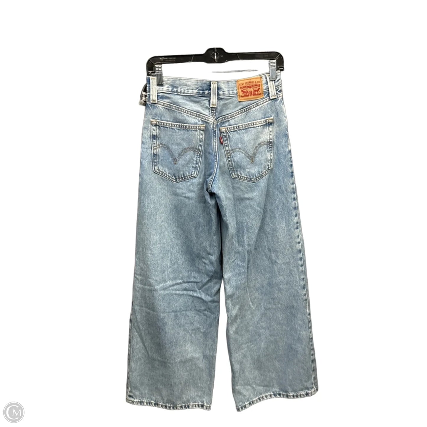 Jeans Straight By Levis In Blue Denim, Size: 2