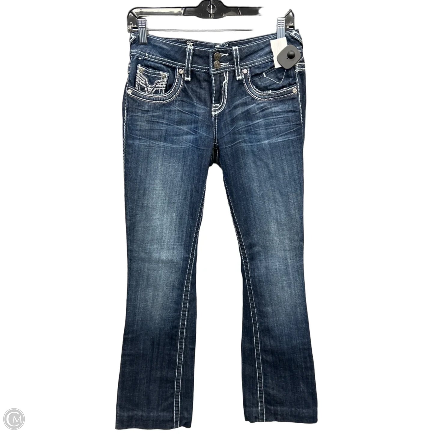 Jeans Boot Cut By Vigoss In Blue Denim, Size: 4