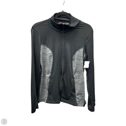 Athletic Top Long Sleeve Collar By Danskin In Black, Size: M