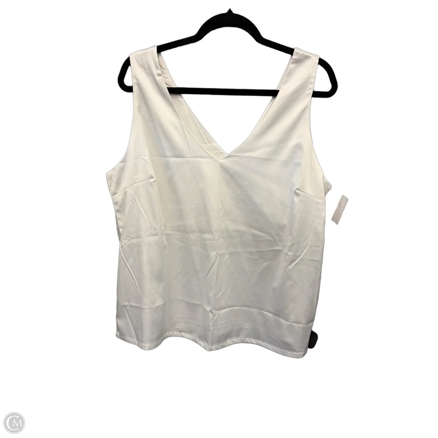 Top Sleeveless By Clothes Mentor In Ivory, Size: Xl