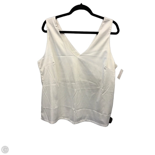Top Sleeveless By Clothes Mentor In Ivory, Size: Xl