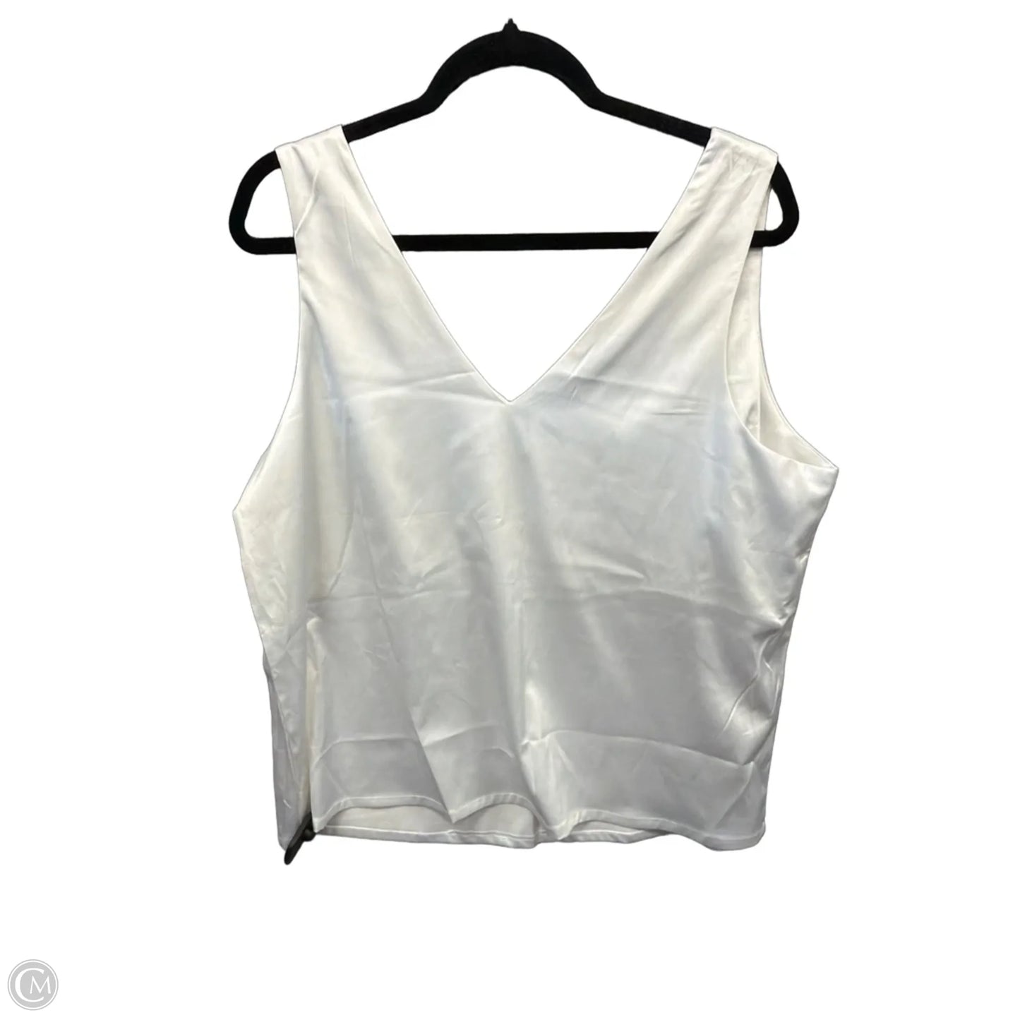 Top Sleeveless By Clothes Mentor In Ivory, Size: Xl
