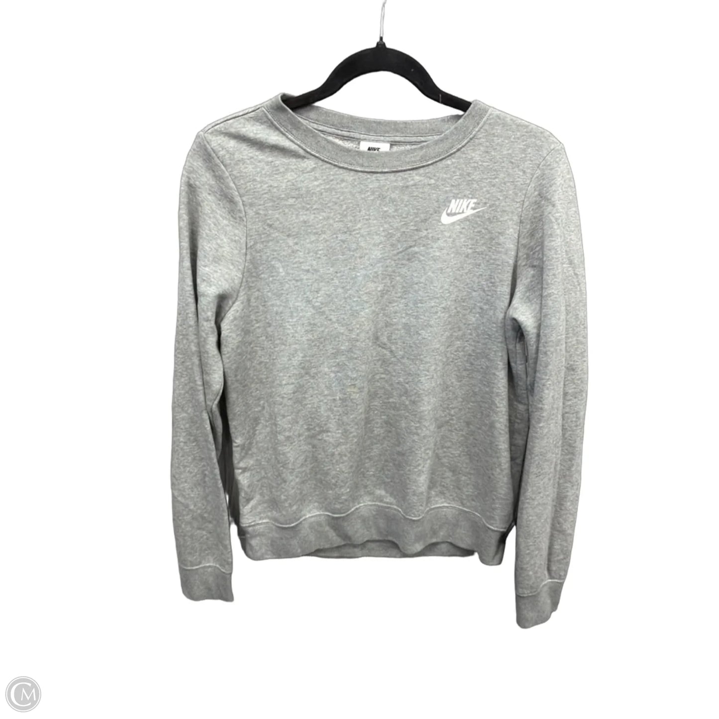 Sweatshirt Crewneck By Nike Apparel In Grey, Size: Xs