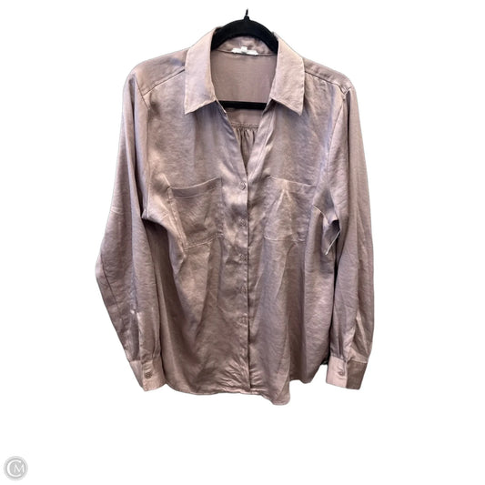 Top Long Sleeve By Maurices In Taupe, Size: L