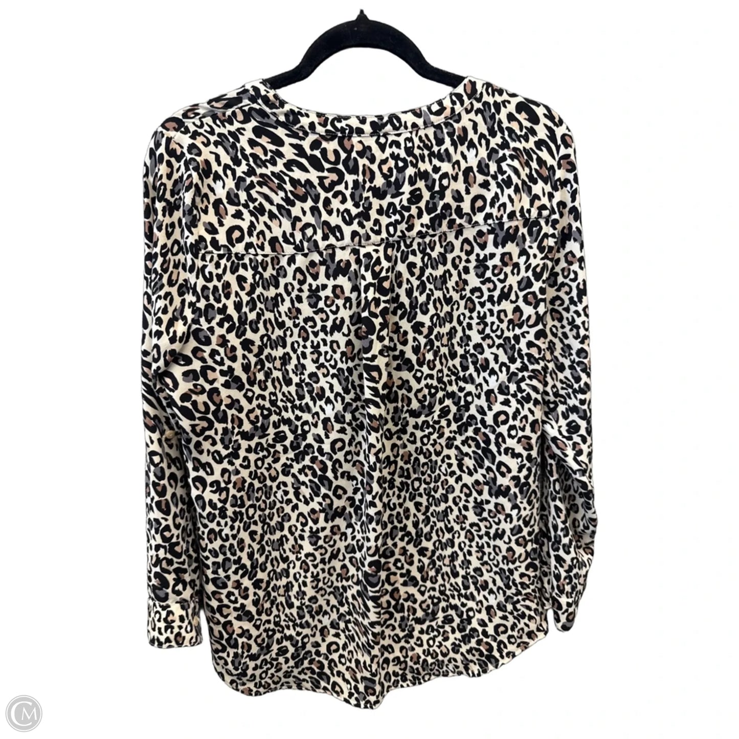 Top Long Sleeve By Apt 9 In Animal Print, Size: L