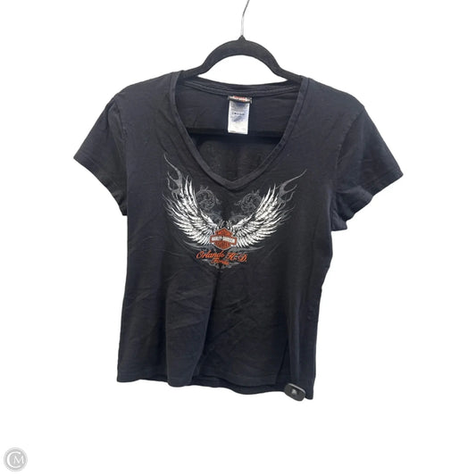 Top Short Sleeve Basic By Harley Davidson In Black, Size: M