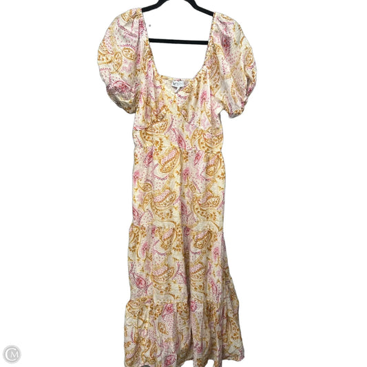 Dress Casual Midi By Jessica Simpson In Paisley Print, Size: L