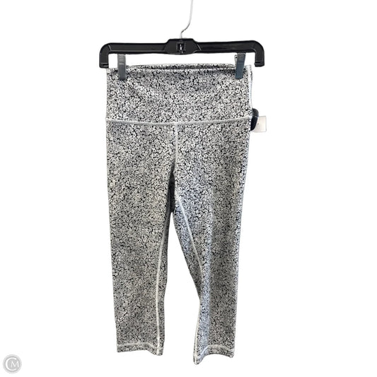 Athletic Leggings Capris By Lululemon In Black & White, Size: S