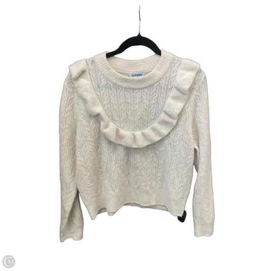 Sweater By Old Navy In White, Size: L