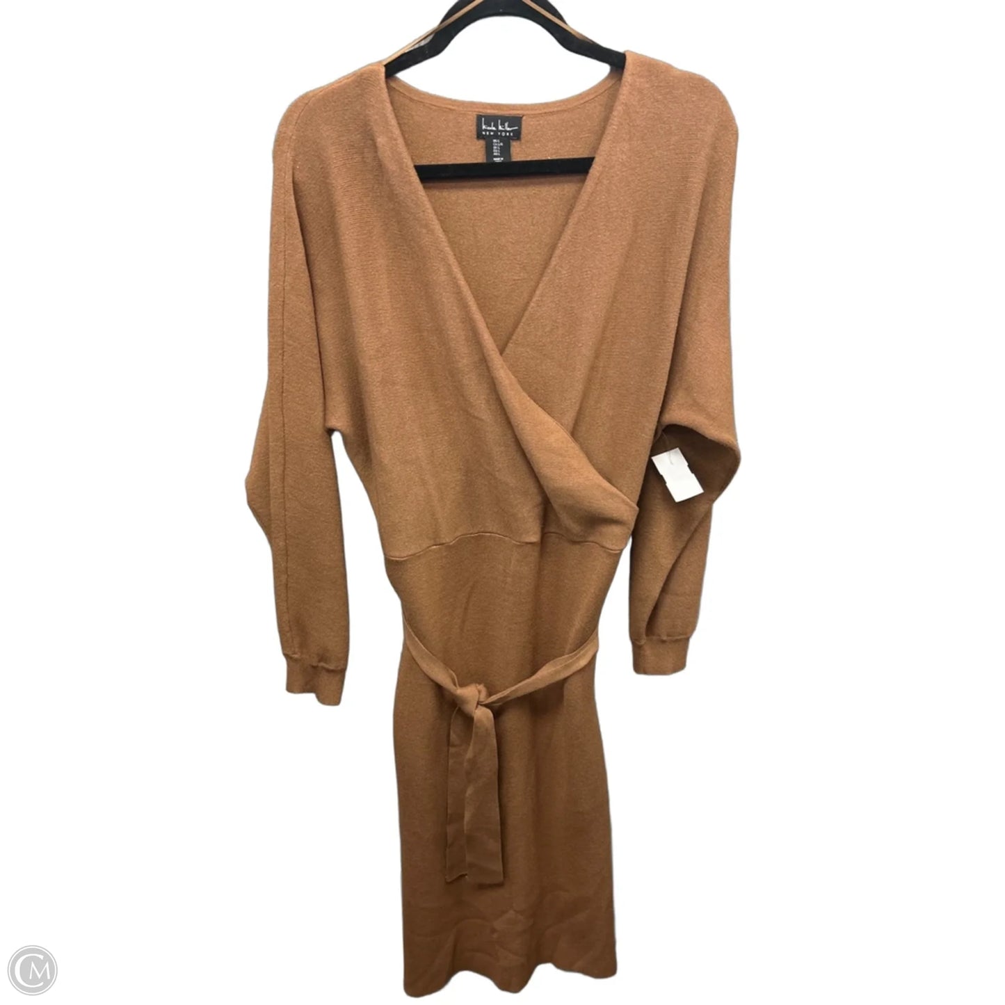 Dress Casual Maxi By Nicole Miller In Brown, Size: L