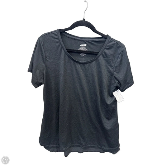 Athletic Top Short Sleeve By Avia In Black, Size: L
