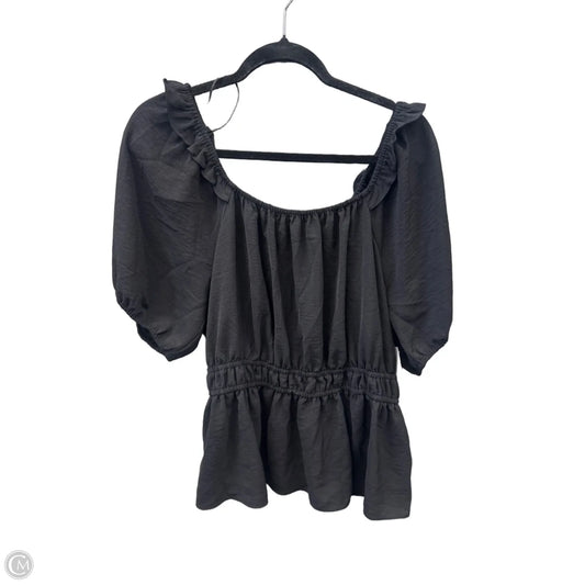 Top Short Sleeve By Nine West In Black, Size: Xl