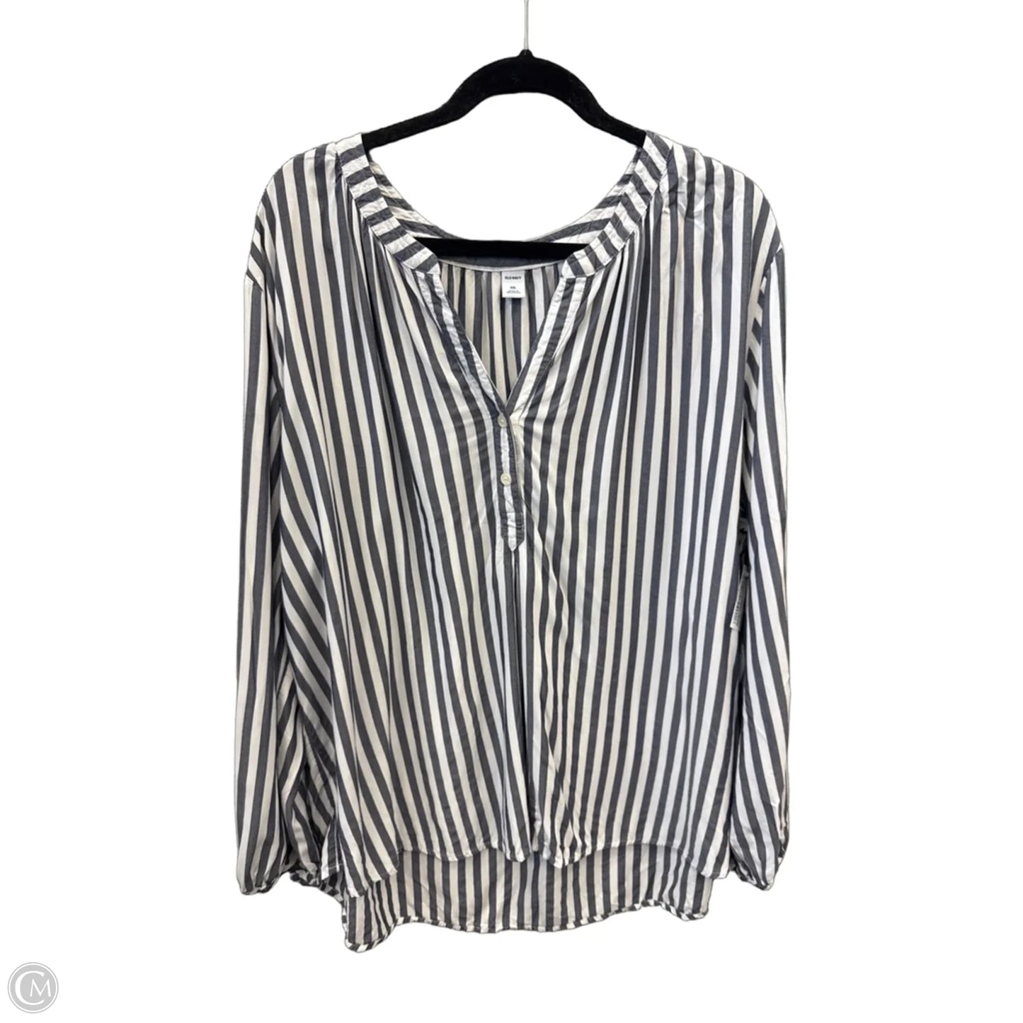 Top Long Sleeve By Old Navy In Striped Pattern, Size: Xxl